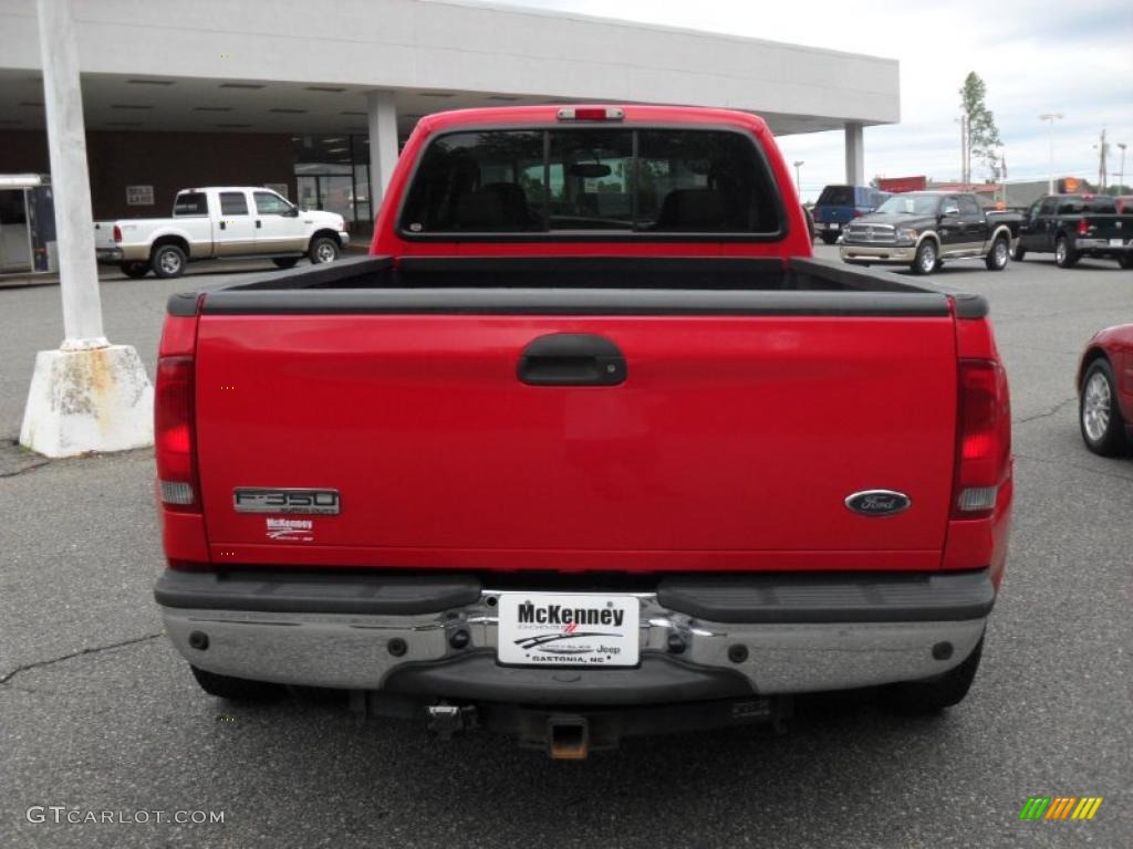 2005 F350 Super Duty Lariat Crew Cab 4x4 Dually - Red / Tan photo #3