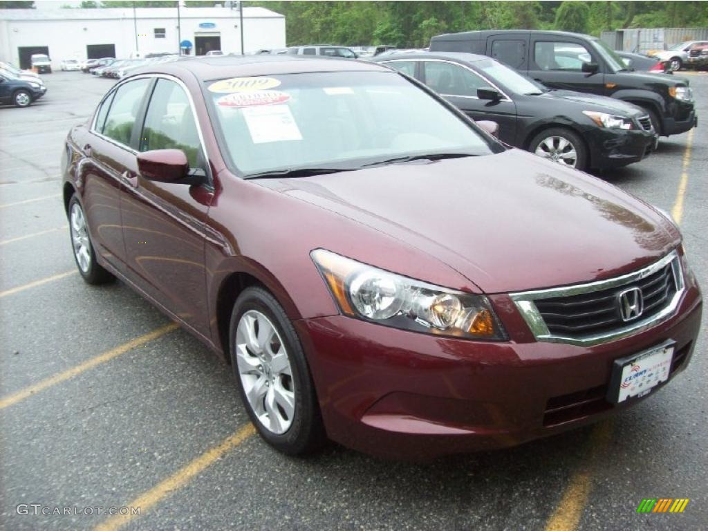 2009 Accord EX-L Sedan - Basque Red Pearl / Black photo #1