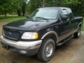 2000 Black Ford F150 Lariat Extended Cab 4x4  photo #1