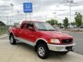 1997 Bright Red Ford F150 XLT Extended Cab 4x4  photo #2