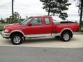 1997 Bright Red Ford F150 XLT Extended Cab 4x4  photo #8