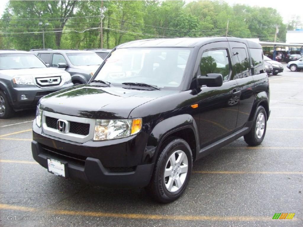 Crystal Black Pearl 2009 Honda Element EX AWD Exterior Photo #49396025