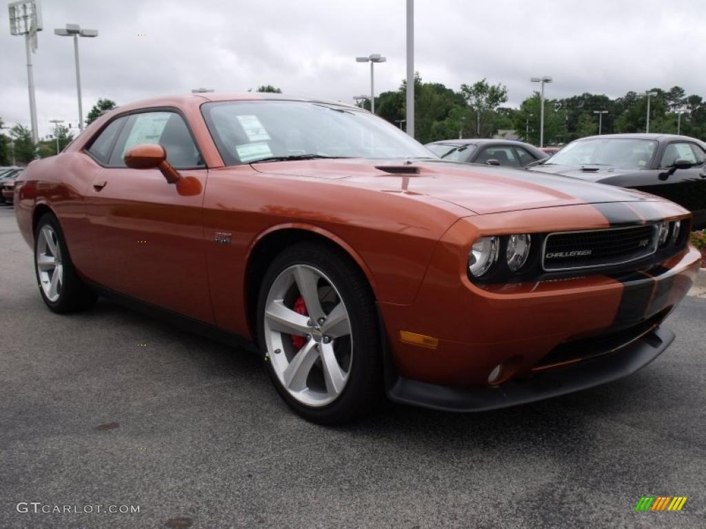 Toxic Orange Pearl 2011 Dodge Challenger SRT8 392 Exterior Photo #49396178
