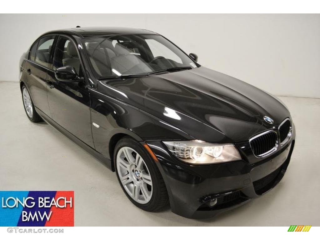 2010 3 Series 328i Sedan - Jet Black / Oyster/Black Dakota Leather photo #1