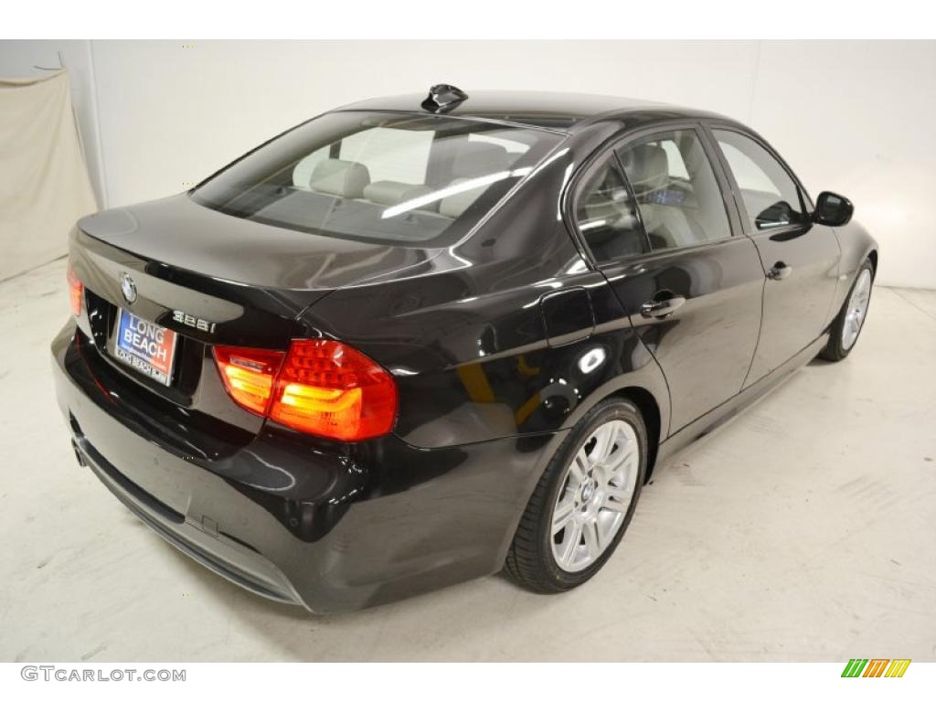 2010 3 Series 328i Sedan - Jet Black / Oyster/Black Dakota Leather photo #6