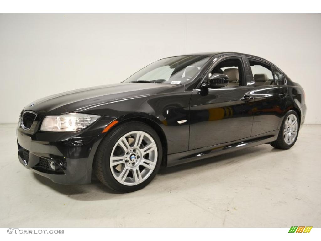 2010 3 Series 328i Sedan - Jet Black / Oyster/Black Dakota Leather photo #11