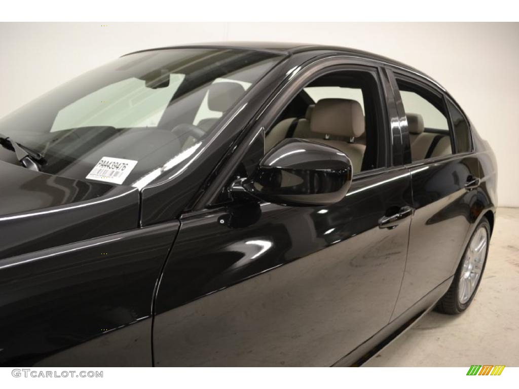 2010 3 Series 328i Sedan - Jet Black / Oyster/Black Dakota Leather photo #13