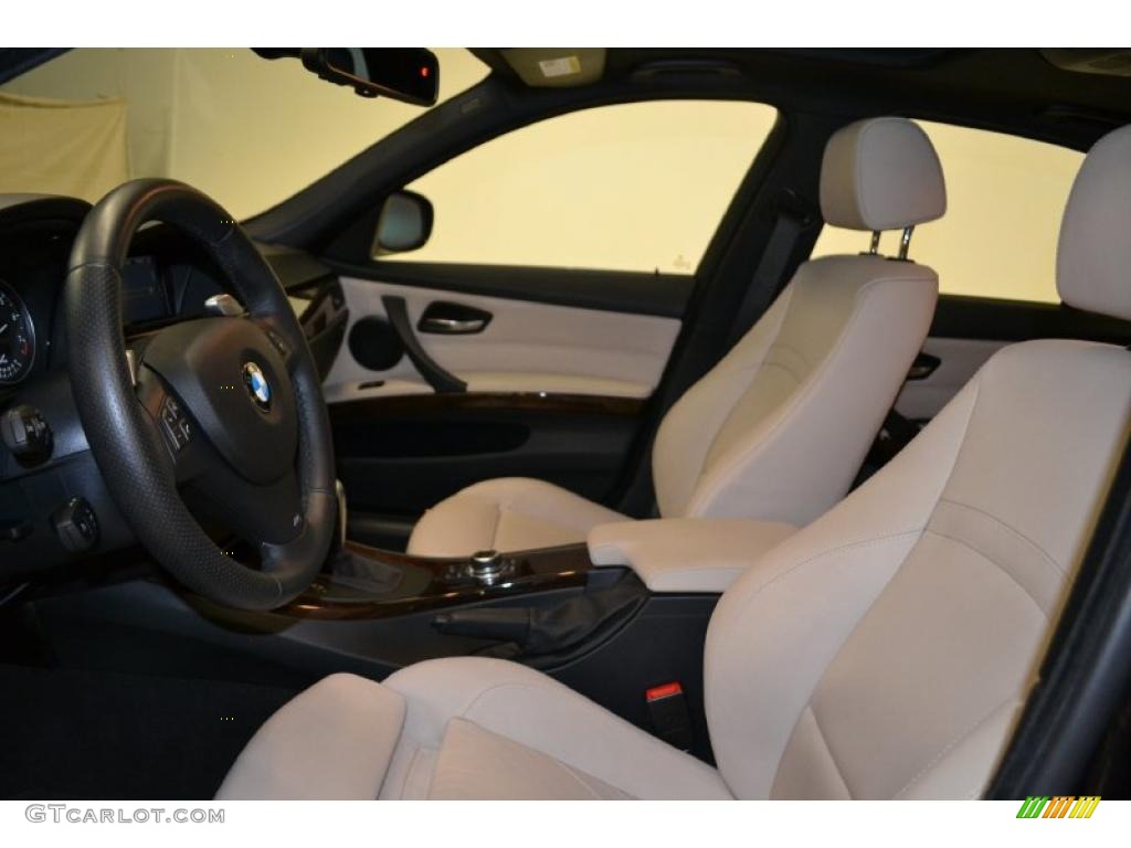 Oyster/Black Dakota Leather Interior 2010 BMW 3 Series 328i Sedan Photo #49396742