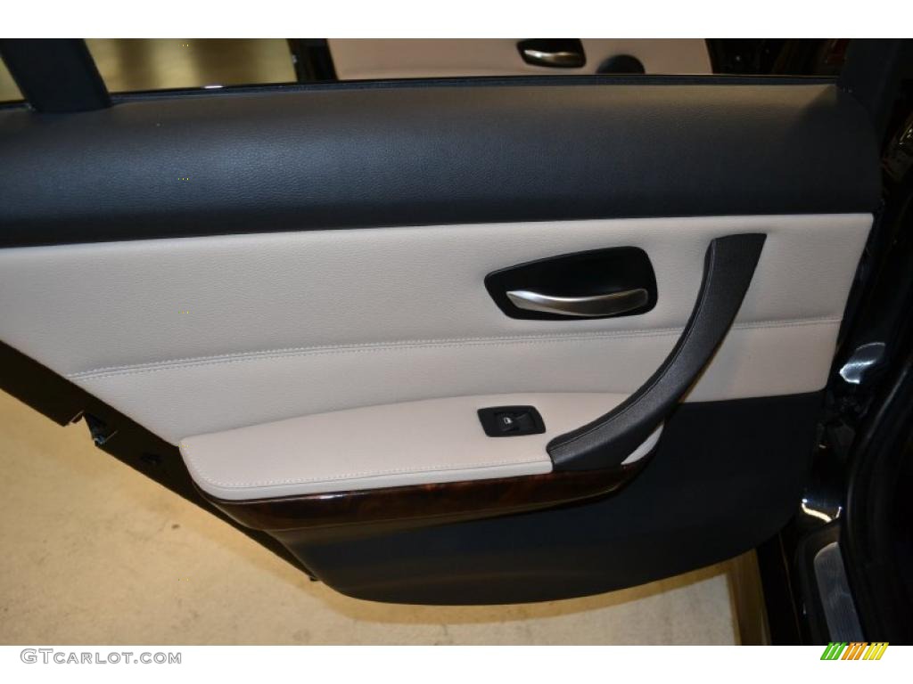 2010 3 Series 328i Sedan - Jet Black / Oyster/Black Dakota Leather photo #27