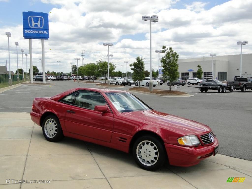 1997 SL 500 Roadster - Imperial Red / Parchment Beige photo #3