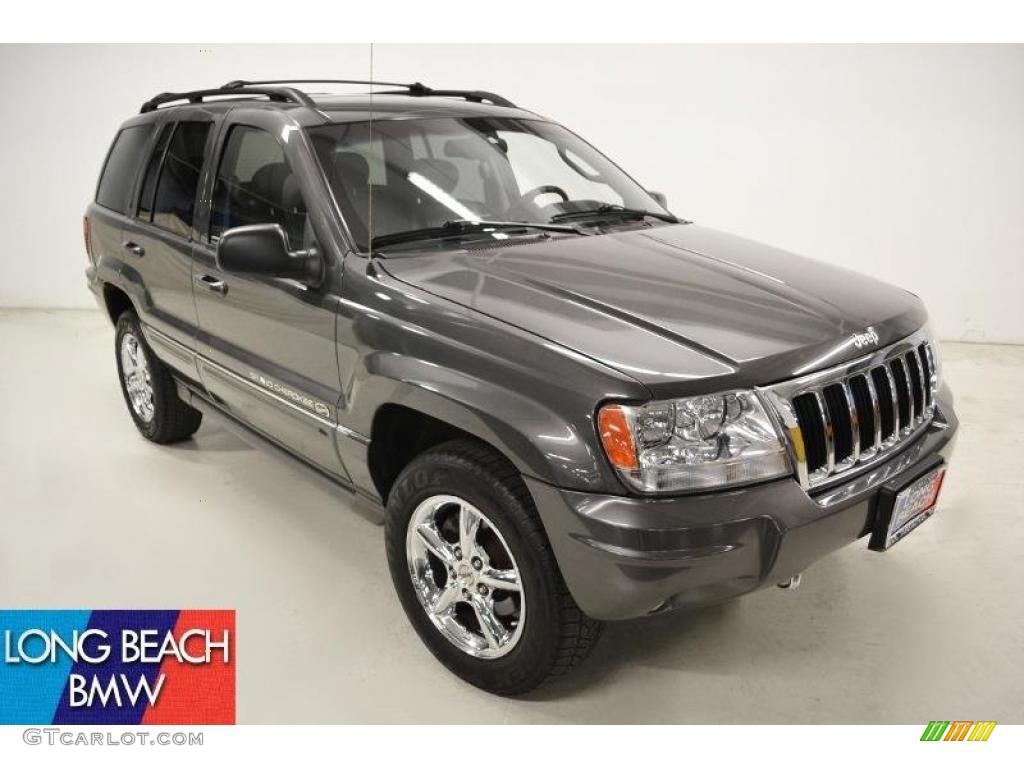 2004 Grand Cherokee Overland 4x4 - Graphite Metallic / Dark Slate Gray photo #1