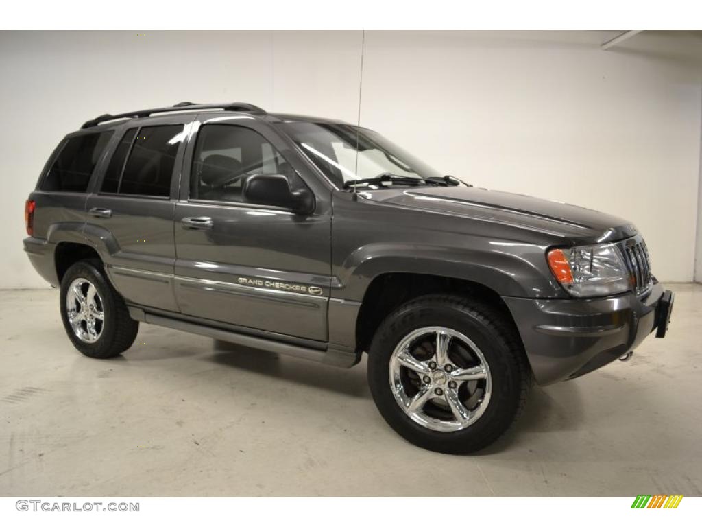 2004 Grand Cherokee Overland 4x4 - Graphite Metallic / Dark Slate Gray photo #2