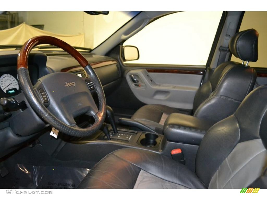 Dark Slate Gray Interior 2004 Jeep Grand Cherokee Overland 4x4 Photo #49397318