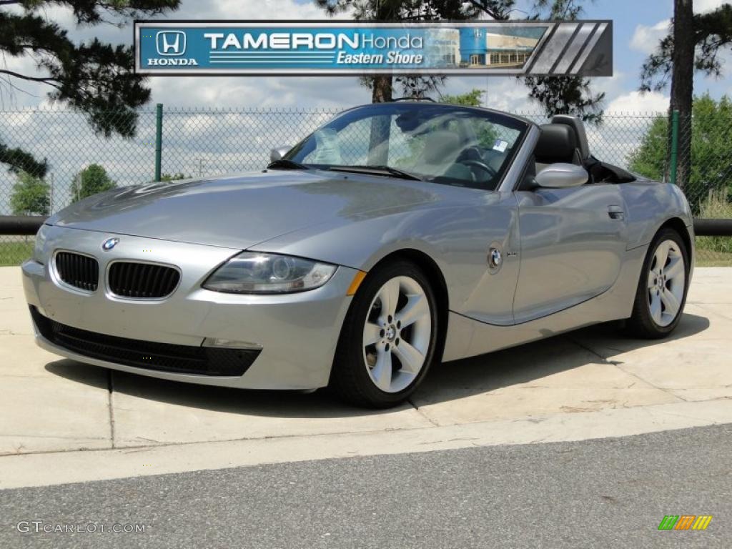 2006 Z4 3.0i Roadster - Silver Grey Metallic / Black photo #1