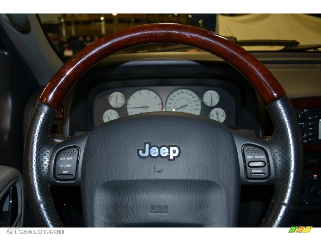 2004 Grand Cherokee Overland 4x4 - Graphite Metallic / Dark Slate Gray photo #30