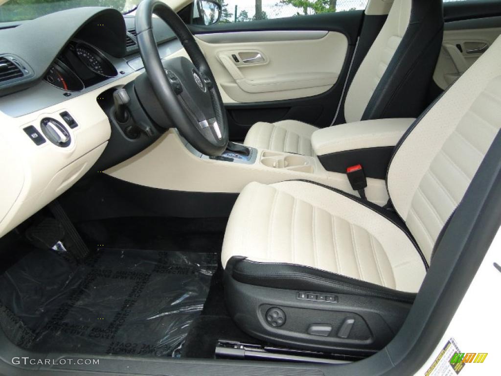 Cornsilk Beige Two-Tone Interior 2009 Volkswagen CC Sport Photo #49398071