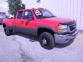 2004 Victory Red GMC Sierra 3500 SLE Extended Cab 4x4 Dually #49390621