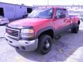 Victory Red - Sierra 3500 SLE Extended Cab 4x4 Dually Photo No. 3