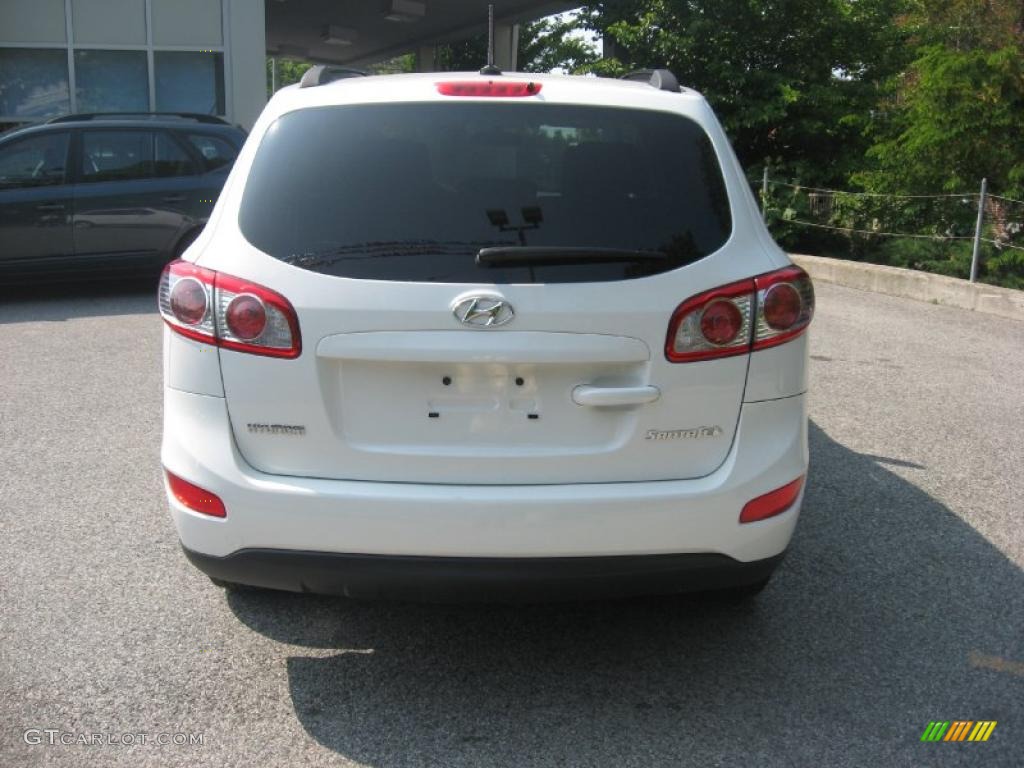 2010 Santa Fe GLS - Pearl White / Gray photo #7