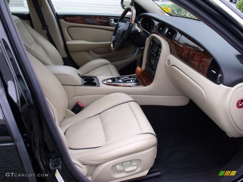 Barley/Charcoal Interior 2007 Jaguar XJ XJ8 L Photo #49399748
