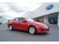 2011 Red Candy Metallic Ford Fusion SE  photo #1