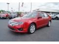 2011 Red Candy Metallic Ford Fusion SE  photo #6