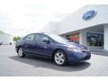 2007 Royal Blue Pearl Honda Civic EX Sedan  photo #1