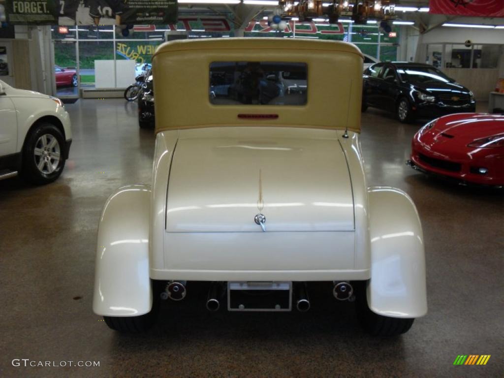 Pearl White 1929 Ford Model A Coupe Hot Rod Exterior Photo #49401239