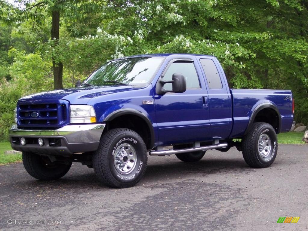 Sonic Blue Metallic 2003 Ford F350 Super Duty XLT SuperCab 4x4 Exterior Photo #49401620