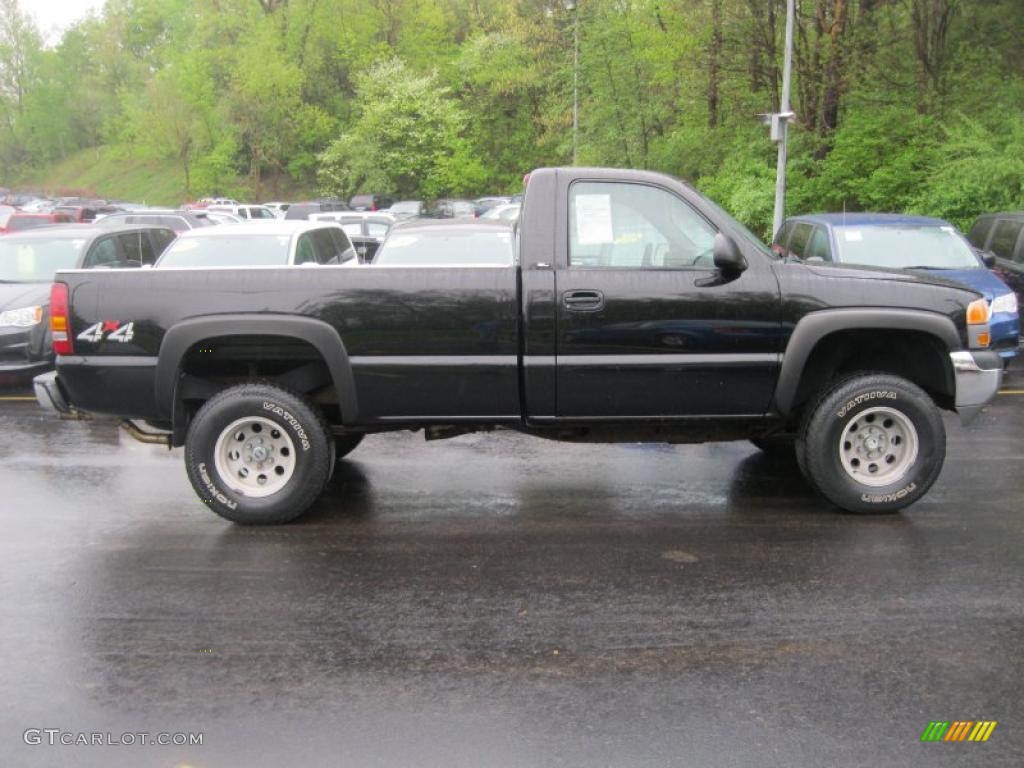Black Onyx 2000 GMC Sierra 1500 SL Regular Cab 4x4 Exterior Photo #49401662