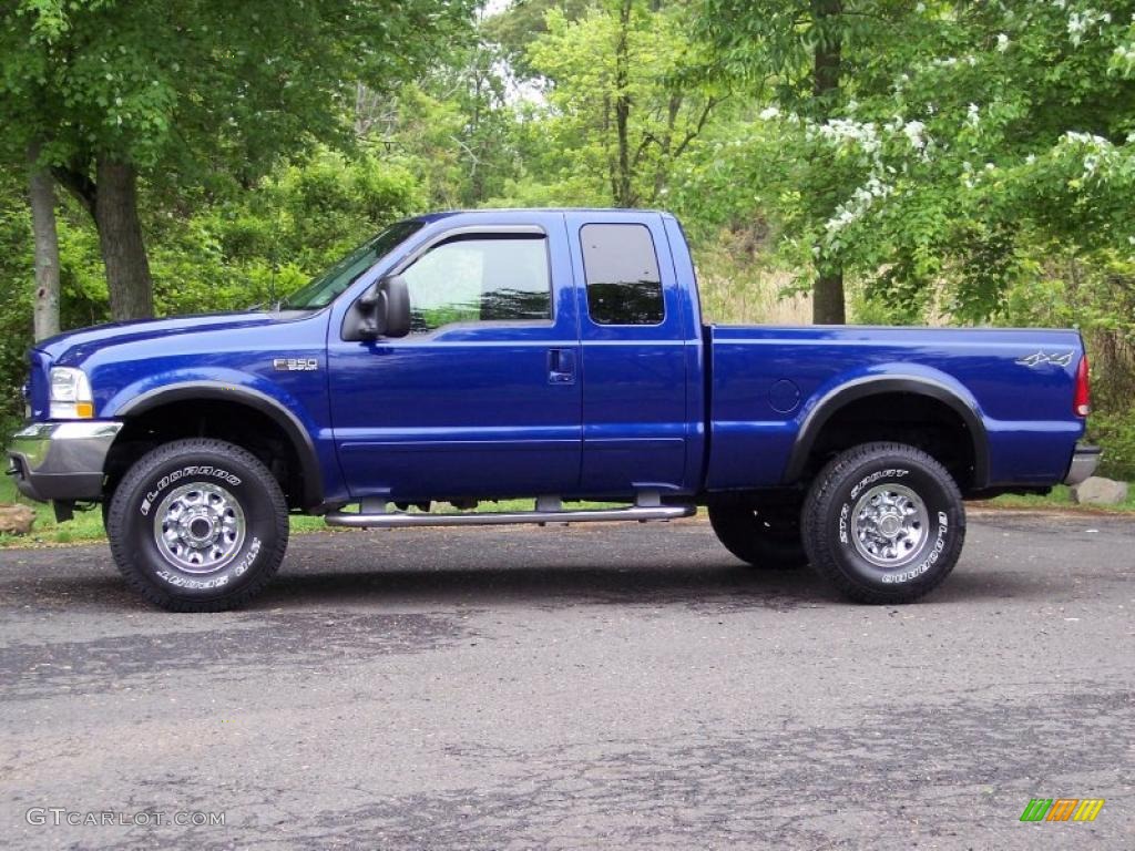 Sonic Blue Metallic 2003 Ford F350 Super Duty XLT SuperCab 4x4 Exterior Photo #49401677