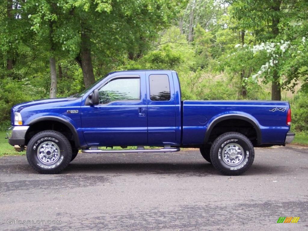 Sonic Blue Metallic 2003 Ford F350 Super Duty XLT SuperCab 4x4 Exterior Photo #49401692