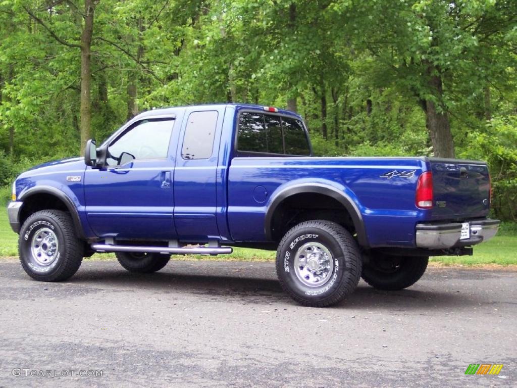 Sonic Blue Metallic 2003 Ford F350 Super Duty XLT SuperCab 4x4 Exterior Photo #49401707