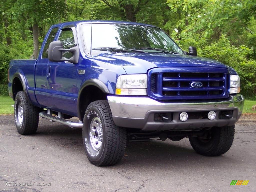Sonic Blue Metallic 2003 Ford F350 Super Duty XLT SuperCab 4x4 Exterior Photo #49401773