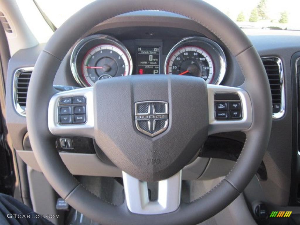 2011 Dodge Durango Crew 4x4 Dark Graystone/Medium Graystone Steering Wheel Photo #49401782