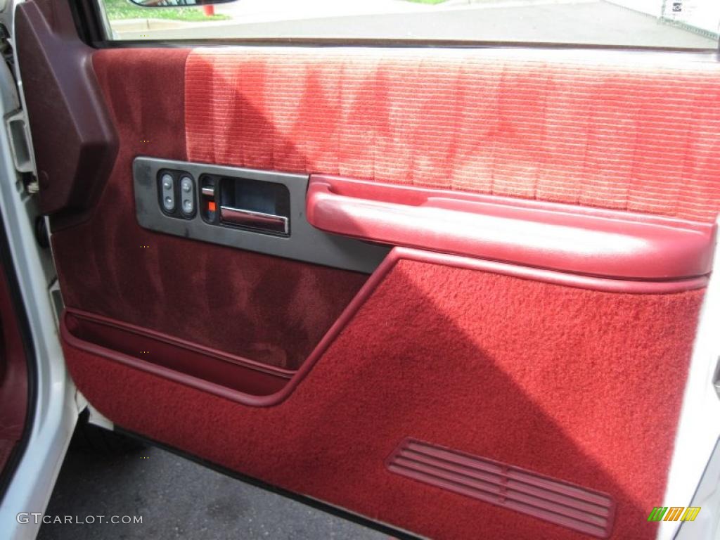 1994 C/K K1500 Z71 Extended Cab 4x4 - White / Red photo #11