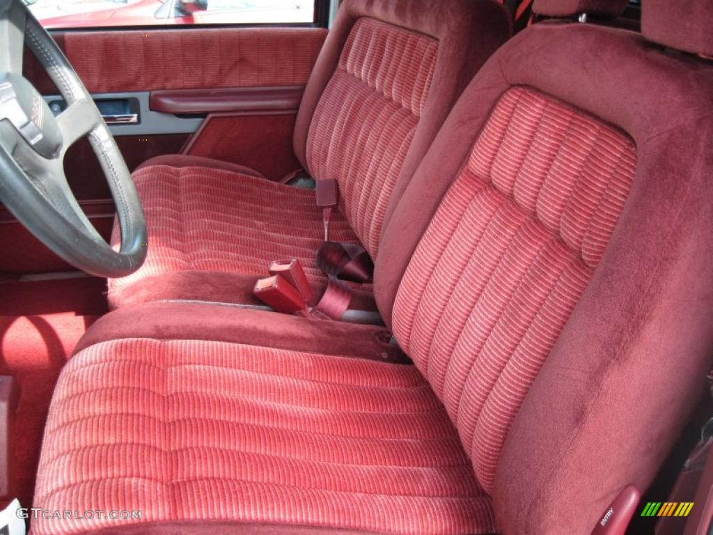 Red Interior 1994 Chevrolet C/K K1500 Z71 Extended Cab 4x4 Photo #49403654