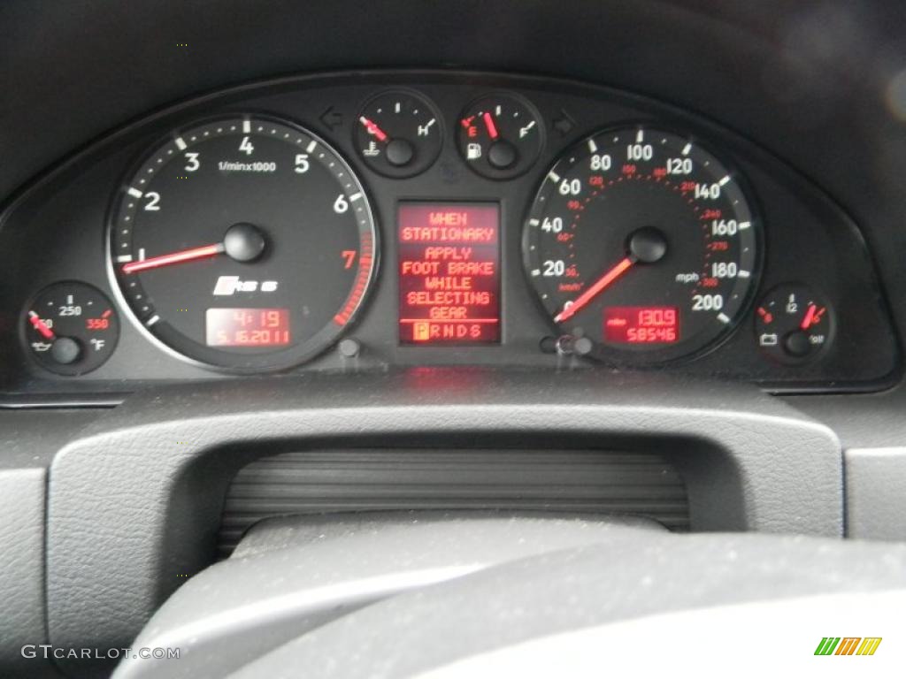 2003 Audi RS6 4.2T quattro Gauges Photos