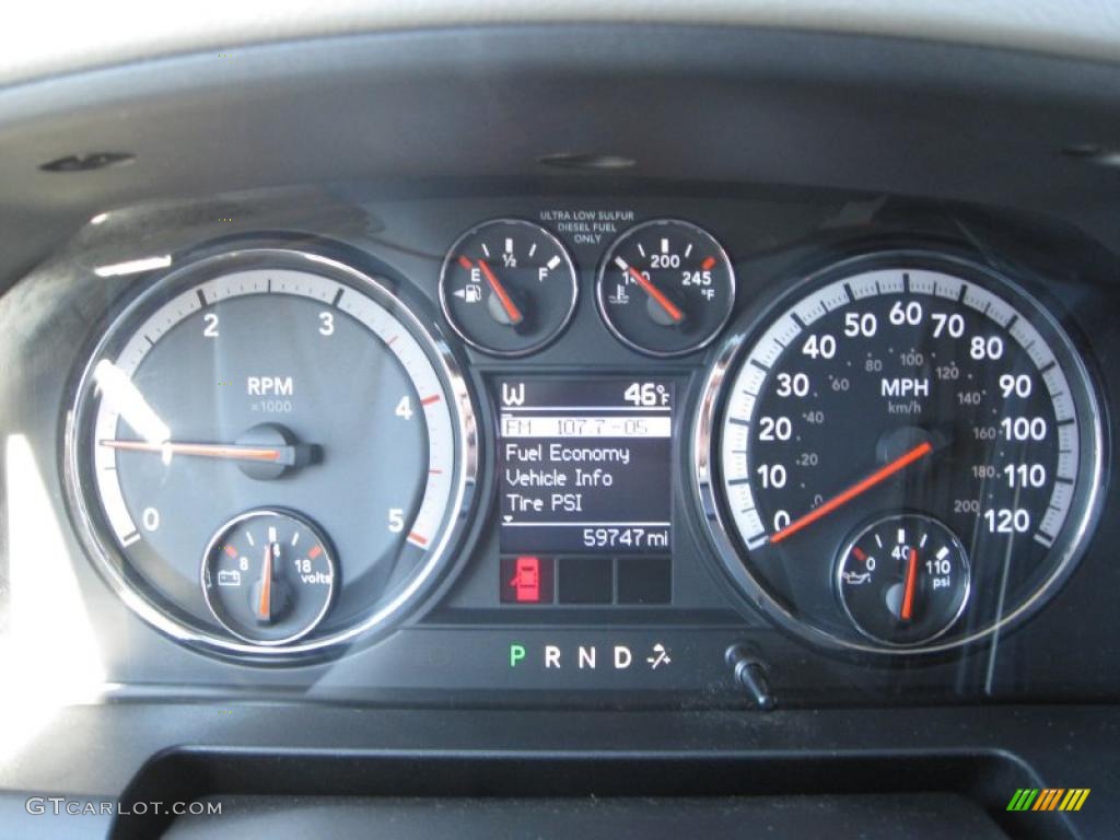 2010 Dodge Ram 2500 SLT Mega Cab 4x4 Gauges Photos