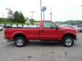 Red - F250 Super Duty XLT Regular Cab 4x4 Photo No. 5