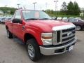 Red - F250 Super Duty XLT Regular Cab 4x4 Photo No. 6