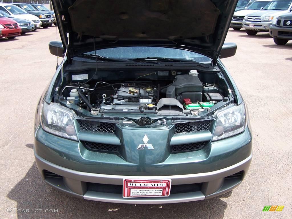 2003 Outlander LS 4WD - Lofty Green Pearl / Sandblast photo #32