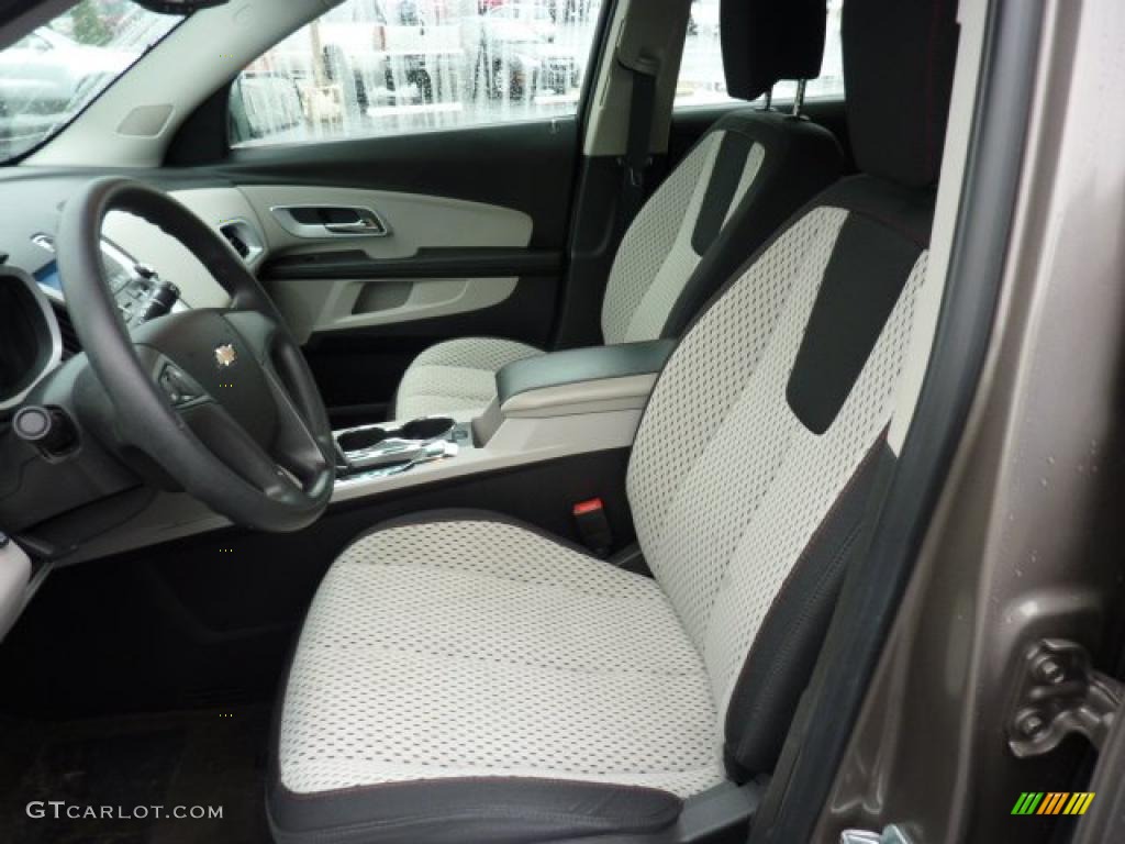 Jet Black/Light Titanium Interior 2010 Chevrolet Equinox LS AWD Photo #49405836