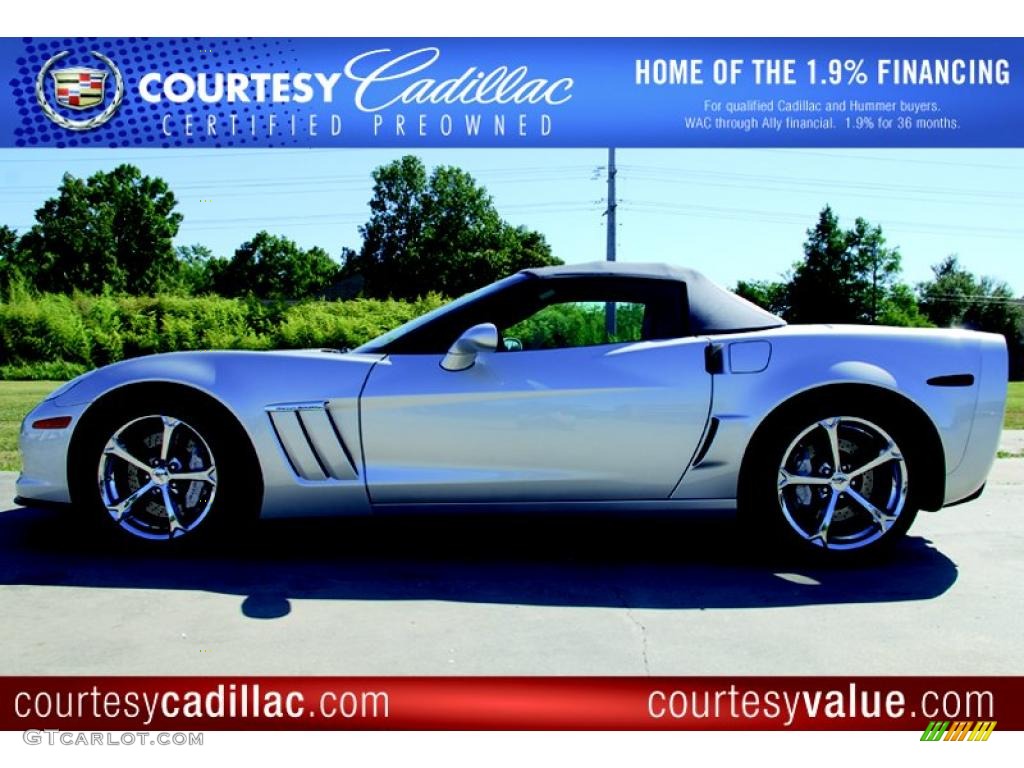 2011 Corvette Grand Sport Convertible - Blade Silver Metallic / Ebony Black/Titanium photo #1