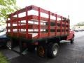 1997 Vermillion Red Ford F350 XL Regular Cab Dually Stake Truck  photo #2