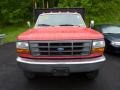 1997 Vermillion Red Ford F350 XL Regular Cab Dually Stake Truck  photo #6