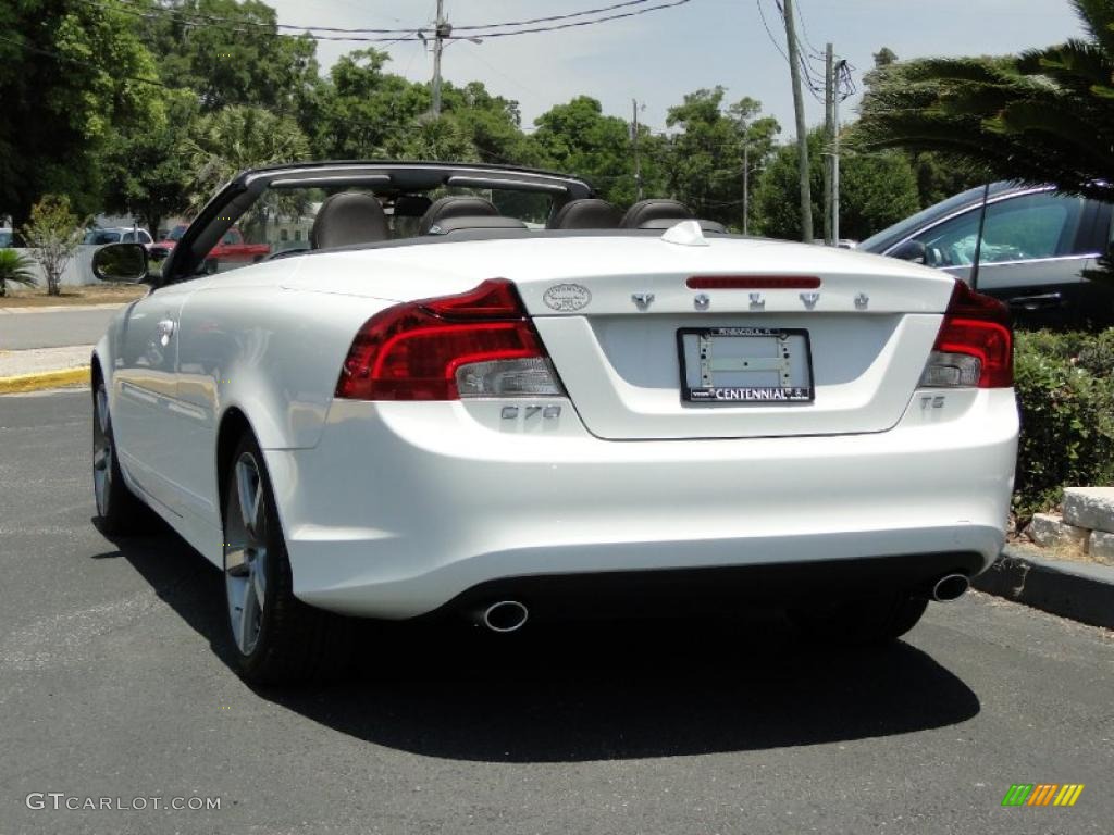 2011 C70 T5 - Ice White / Soverign Hide Cacao Brown Leather/Off Black photo #13