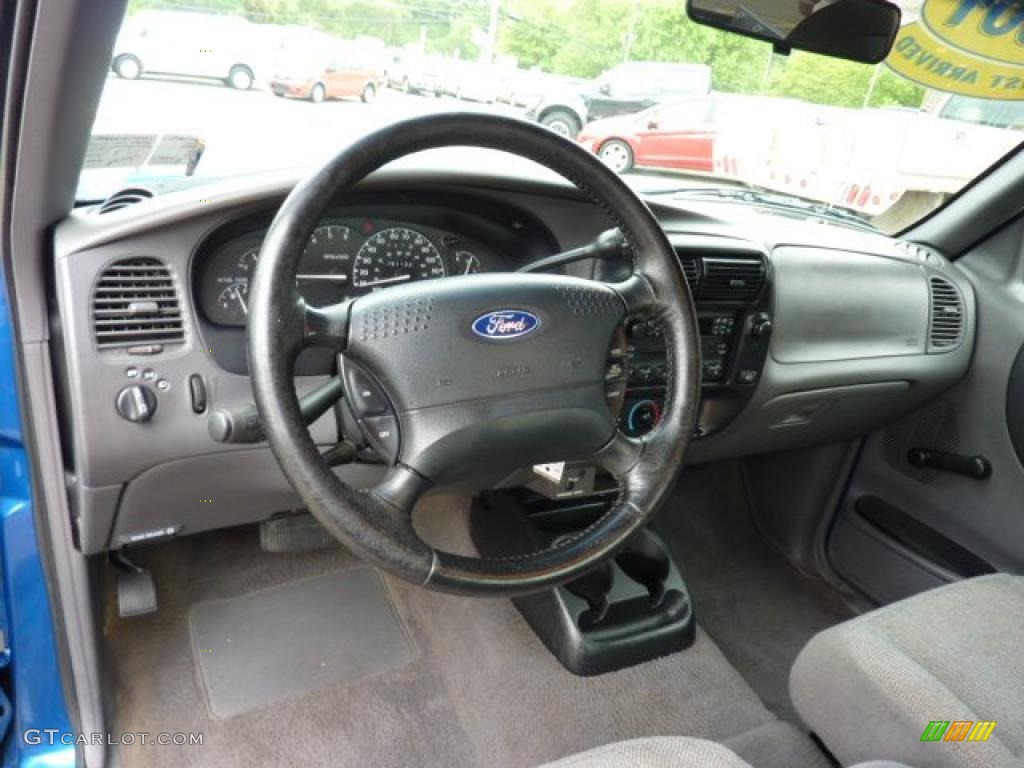 2001 Ford Ranger XLT SuperCab 4x4 Dark Graphite Dashboard Photo #49408635