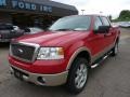 2008 Bright Red Ford F150 Lariat SuperCrew 4x4  photo #8