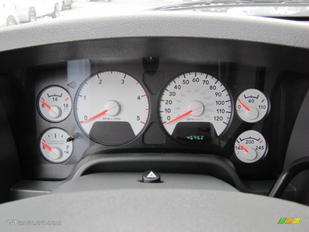 2008 Dodge Ram 3500 SLT Mega Cab 4x4 Gauges Photo #49409130